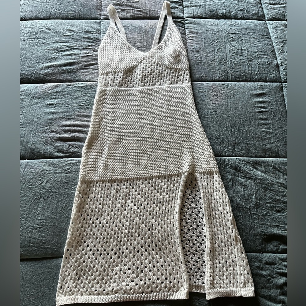 White Knit Dress